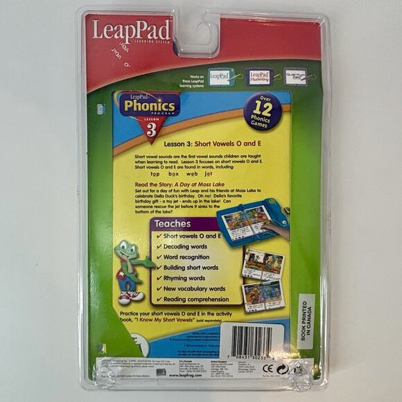 NEW LeapFrog LeapPad Phonics Program Lesson 3‎ A Day At Moss Lake SEALED - Picture 2 of 6